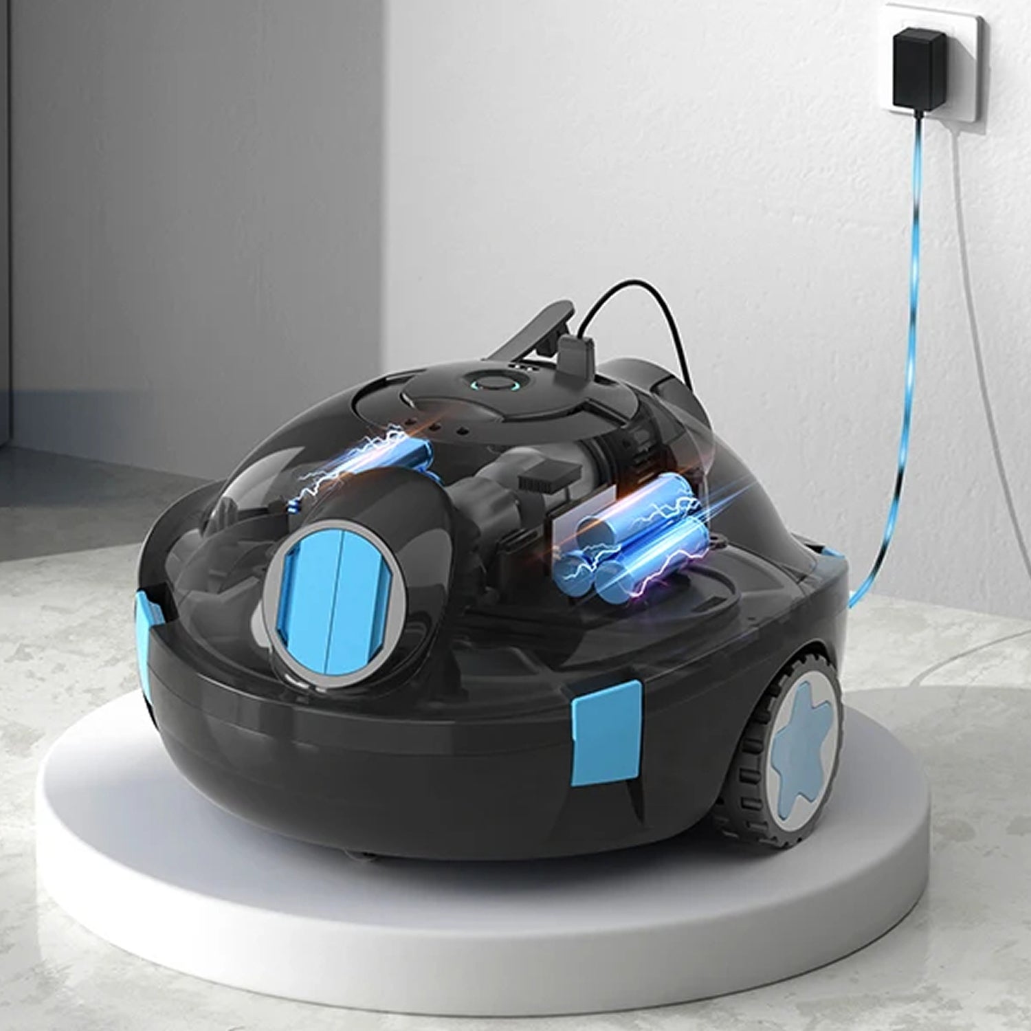 AdelCogni Cordless Robotic Pool Cleaner Lightweight Wall Climbing Vacuum