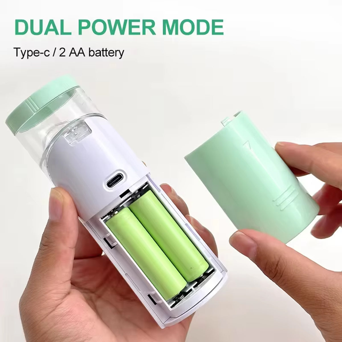 AeroEzex Portable Mesh Nebulizer - Whisper-Quiet (<25dB), 1-3 Micron Fine Mist, 45° Leak-Proof, USB-C Rechargeable with 8-Session Battery Life