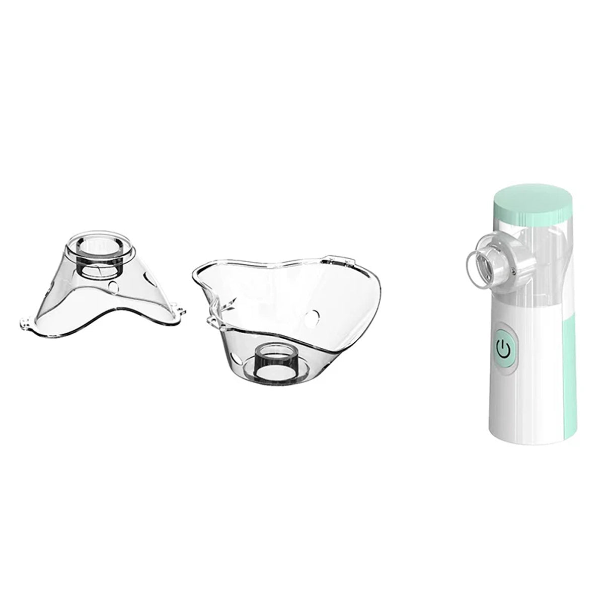 AeroEzex Portable Mesh Nebulizer - Whisper-Quiet (<25dB), 1-3 Micron Fine Mist, 45° Leak-Proof, USB-C Rechargeable with 8-Session Battery Life