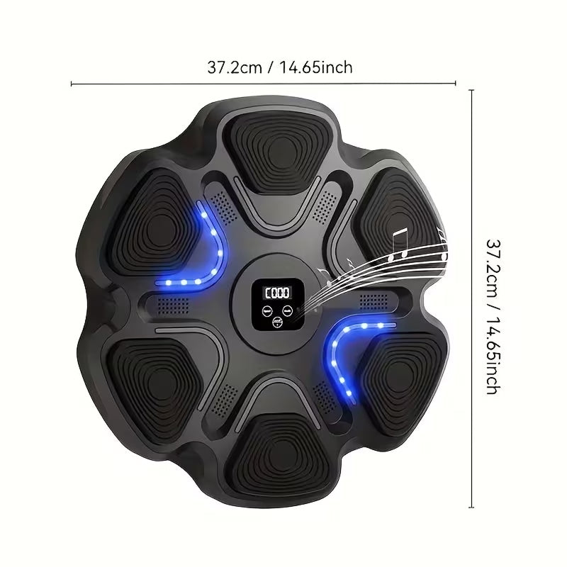 BeatiZax Music Boxing Machine - 661lb Punch Capacity Smart Training System, Bluetooth Speakers, 9-Speed Reaction Lights