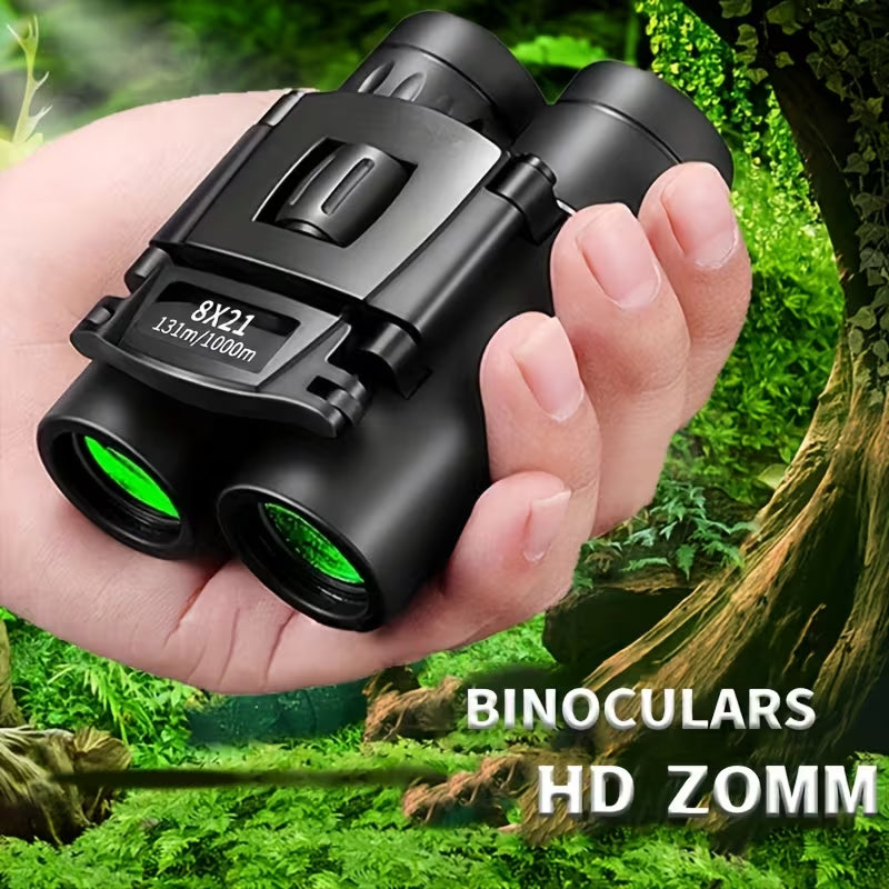 BiniClaxi Bird Watching Binoculars - 180g Ultra-Lightweight Pocket Binoculars, 99.8% Light Transmission FMC Optics