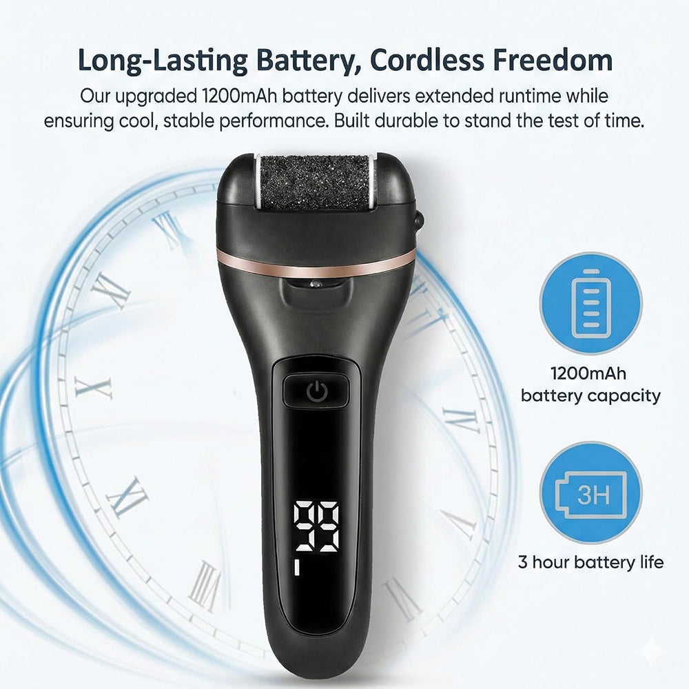 BostFico Electric Callus Remover, Rechargeable Pedicure Foot Care Tool