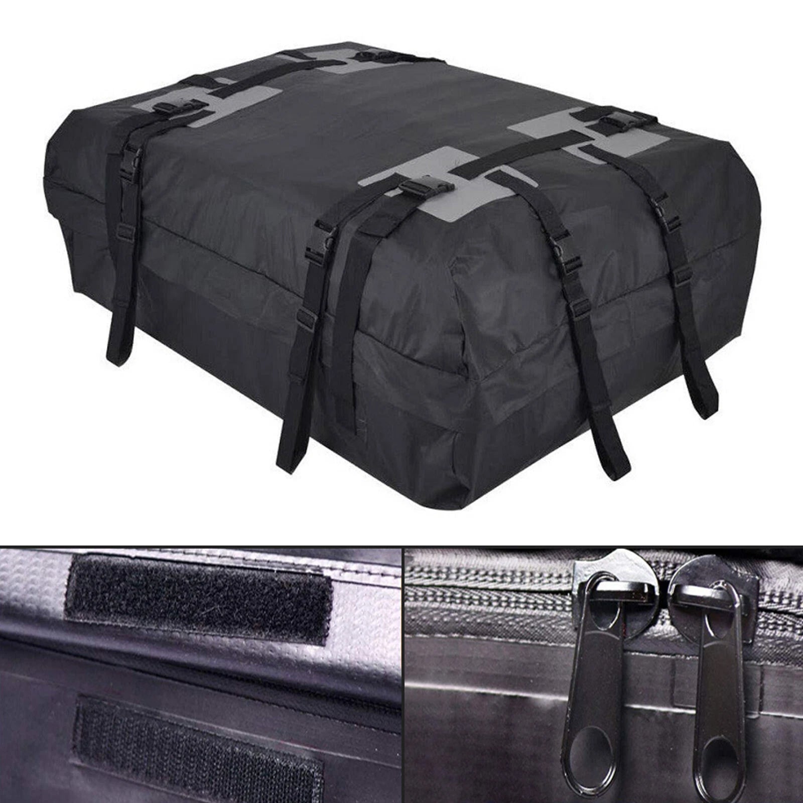 CarixBagi Rooftop Cargo Bag 15 Cubic Feet 100% Waterproof Military-Grade Carrier