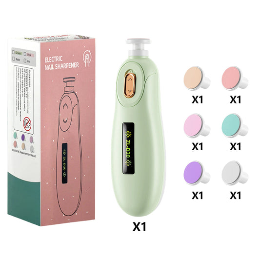 CinoDelp Electric Baby Nail Trimmer Safe Infant Nail File Care Kit