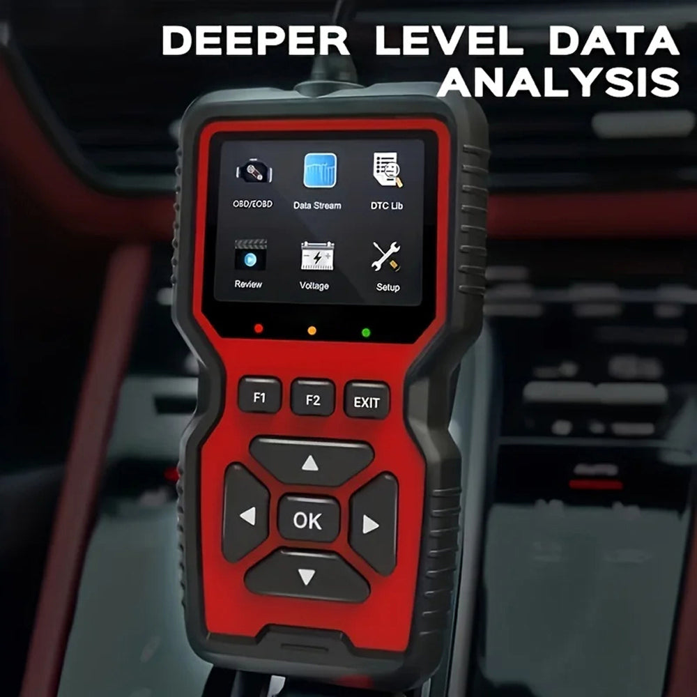 CodiRedix Car Code Reader OBD2 Scanner 35,000+ DTC Library Mode 6/8 Emissions Tool
