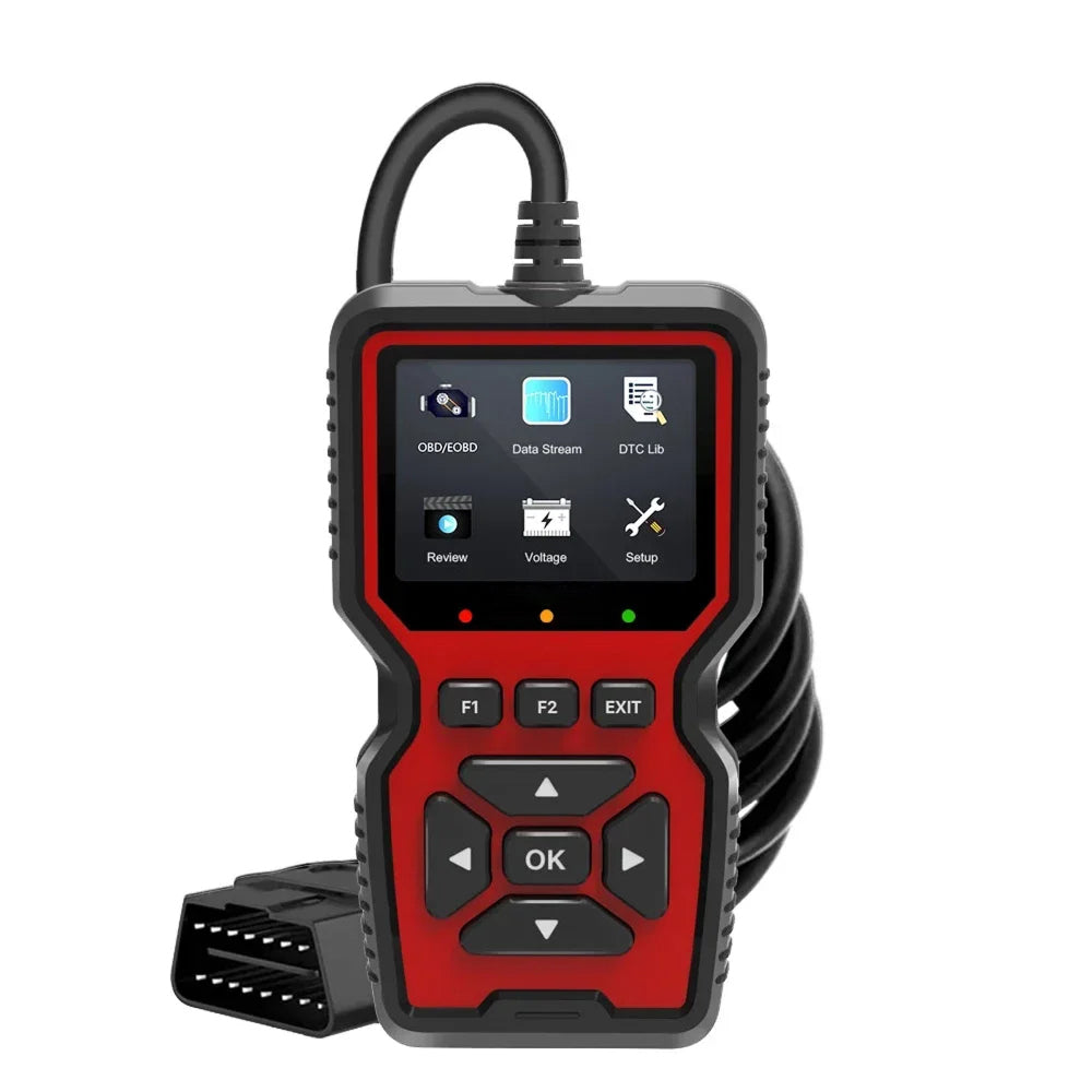 CodiRedix Car Code Reader OBD2 Scanner 35,000+ DTC Library Mode 6/8 Emissions Tool