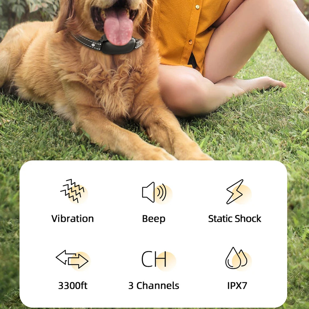 ColixDogi Dog Training Collar 3300ft Range IPX7 Waterproof Rechargeable for Dogs 4-120lbs