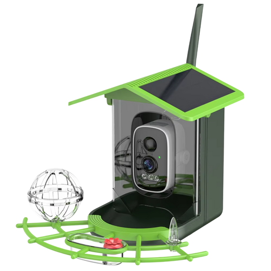 DasFonix Smart Bird Feeder Camera 2K 4MP AI Species Identification 5G WiFi & Solar