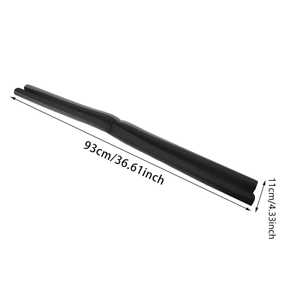 DaxenMix Door Draft Stopper - Premium Leather Double-Sided Under Door Seal, High-Density Foam Insulation for Energy Saving and Noise Reduction, Fits up to 36