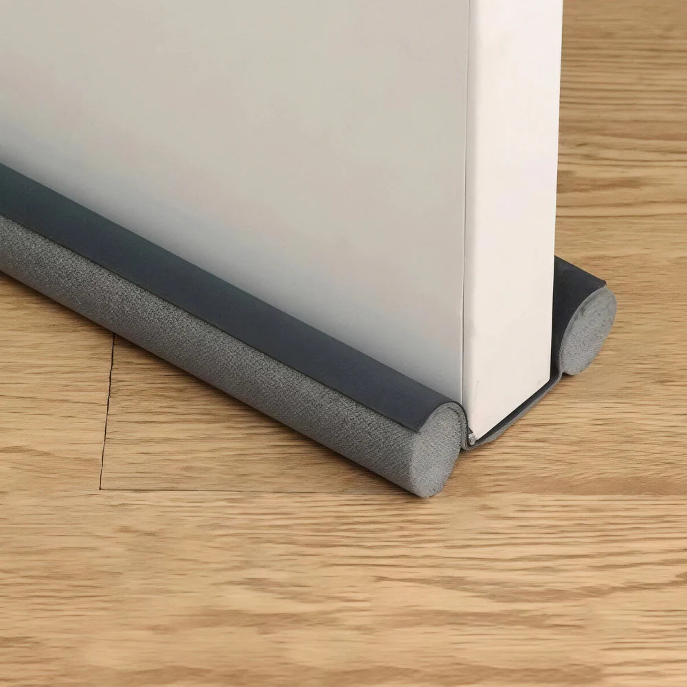DaxenMix Door Draft Stopper - Premium Leather Double-Sided Under Door Seal, High-Density Foam Insulation for Energy Saving and Noise Reduction, Fits up to 36