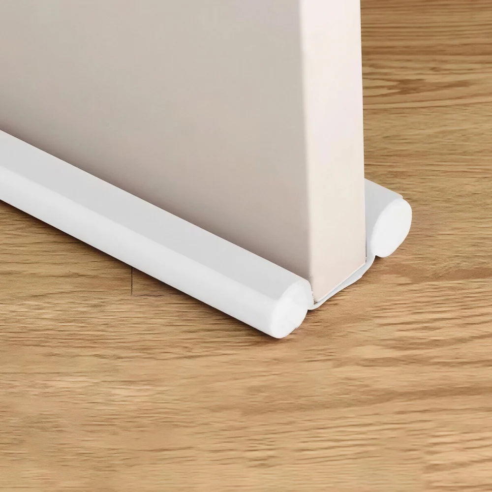 DaxenMix Door Draft Stopper - Premium Leather Double-Sided Under Door Seal, High-Density Foam Insulation for Energy Saving and Noise Reduction, Fits up to 36