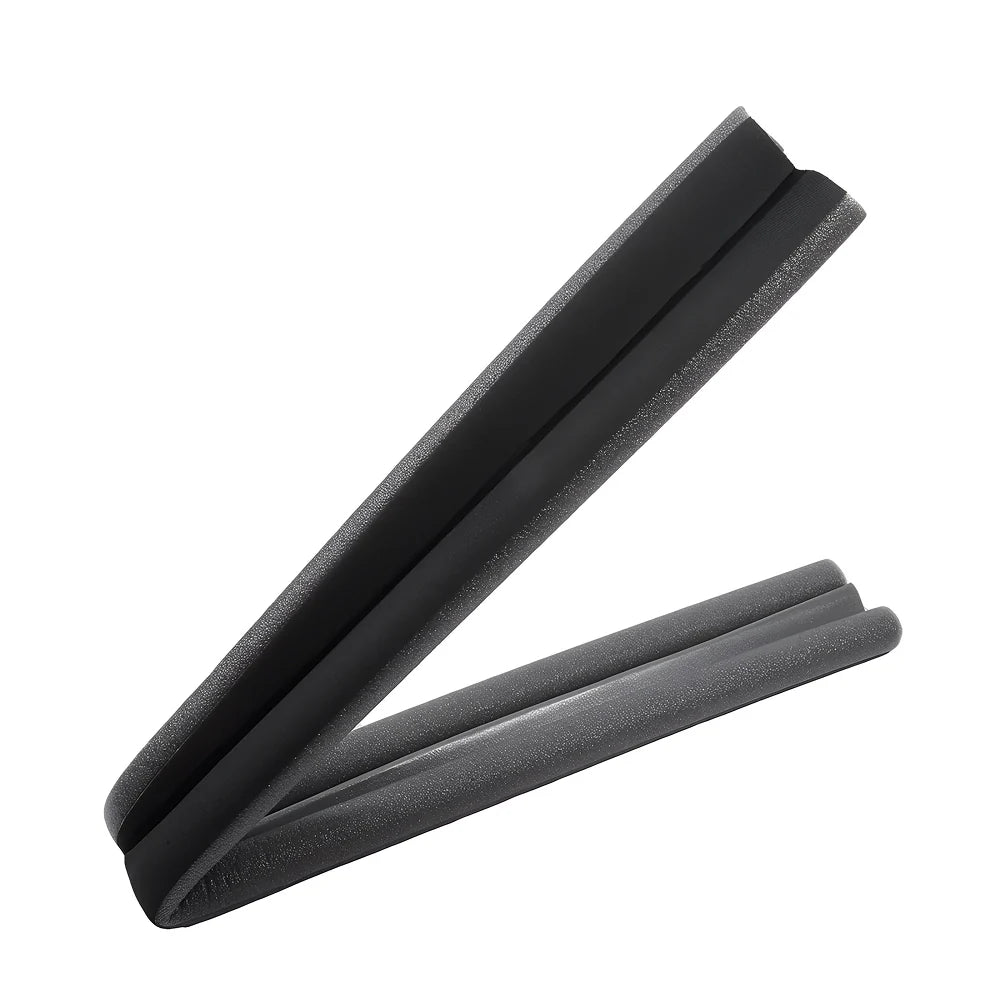 DaxenMix Door Draft Stopper - Premium Leather Double-Sided Under Door Seal, High-Density Foam Insulation for Energy Saving and Noise Reduction, Fits up to 36