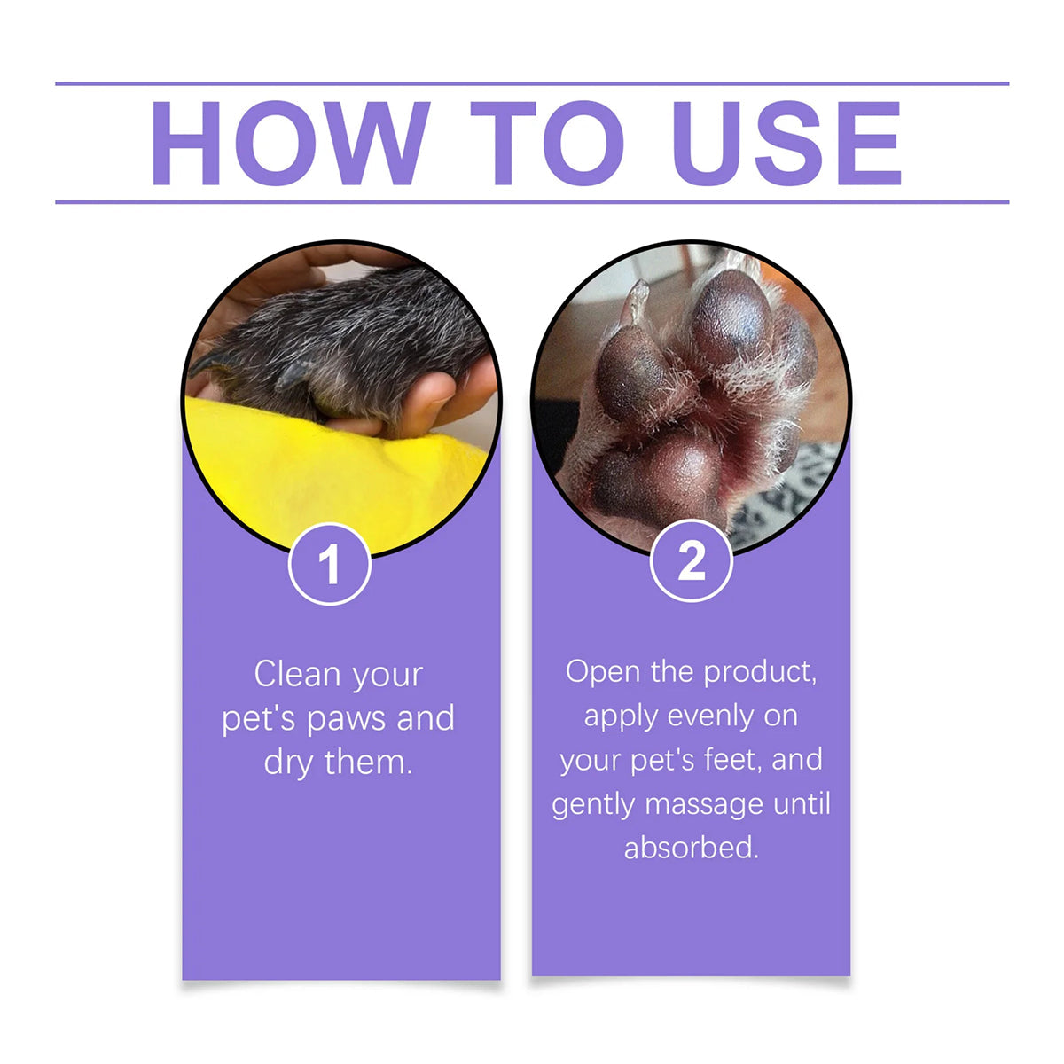 DeaEllant Dog Paw Balm All-Natural Organic Moisturizer for Dry Cracked Paws