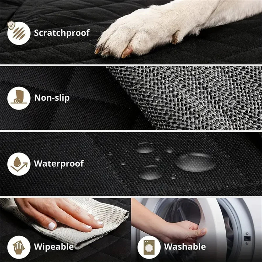 DoxCavix Dog Car Seat Cover 900D Waterproof Nylon 2-in-1 Booster Seat for Front Seats