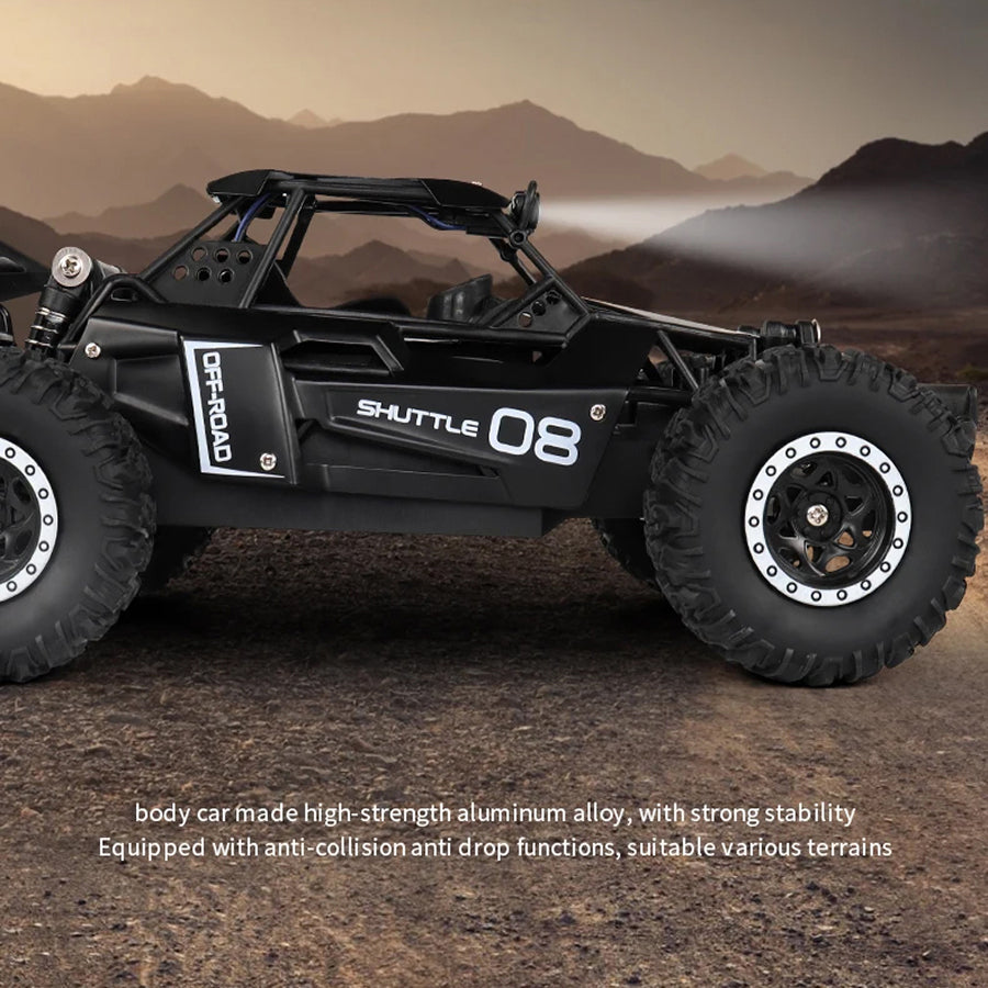 DriftXigo High-Speed RC Car 20km/h with Independent Metal Shock Absorbers, 2.4GHz Anti-Interference and LED Searchlights