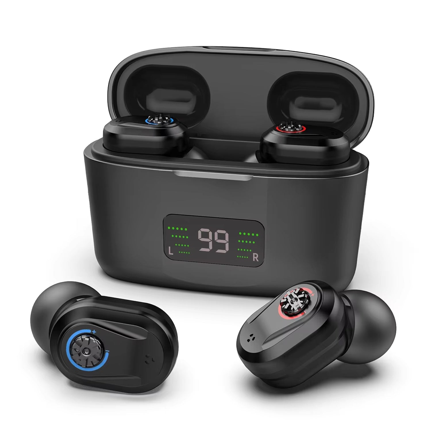WelliTrue Digital Hearing Aids for Seniors 30dB Noise Reduction 240H Total Battery