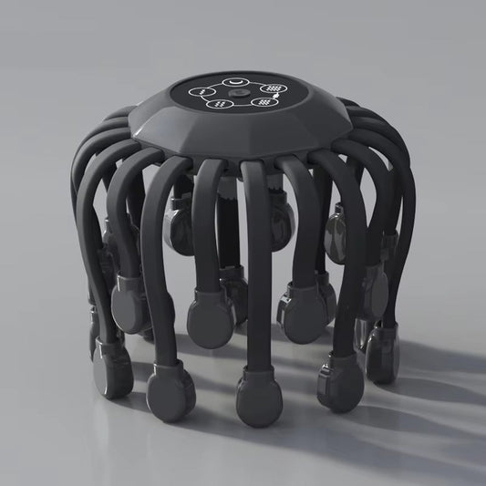 EaseCrano TMS Smart Head Massager with 20-Point Contact System, 5 Specialized Modes and 360° Rotational Therapy