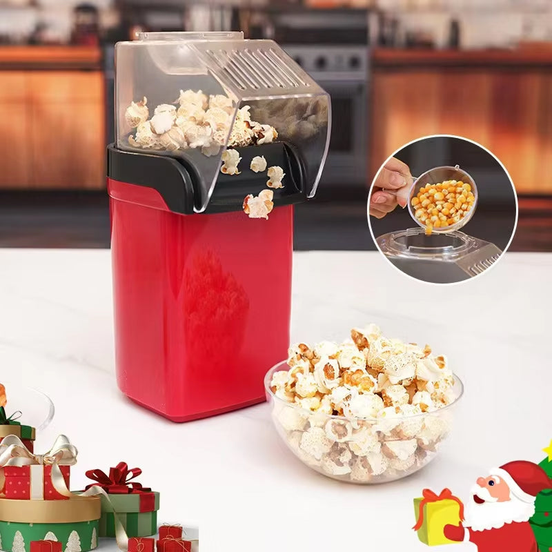 EaziCrisp Hot Air Popcorn Popper - 99% High Efficiency Oil-Free Popcorn Maker, Under 3 Minutes Fast Popping