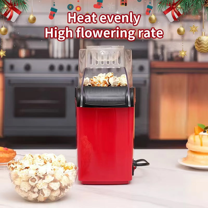 EaziCrisp Hot Air Popcorn Popper - 99% High Efficiency Oil-Free Popcorn Maker, Under 3 Minutes Fast Popping