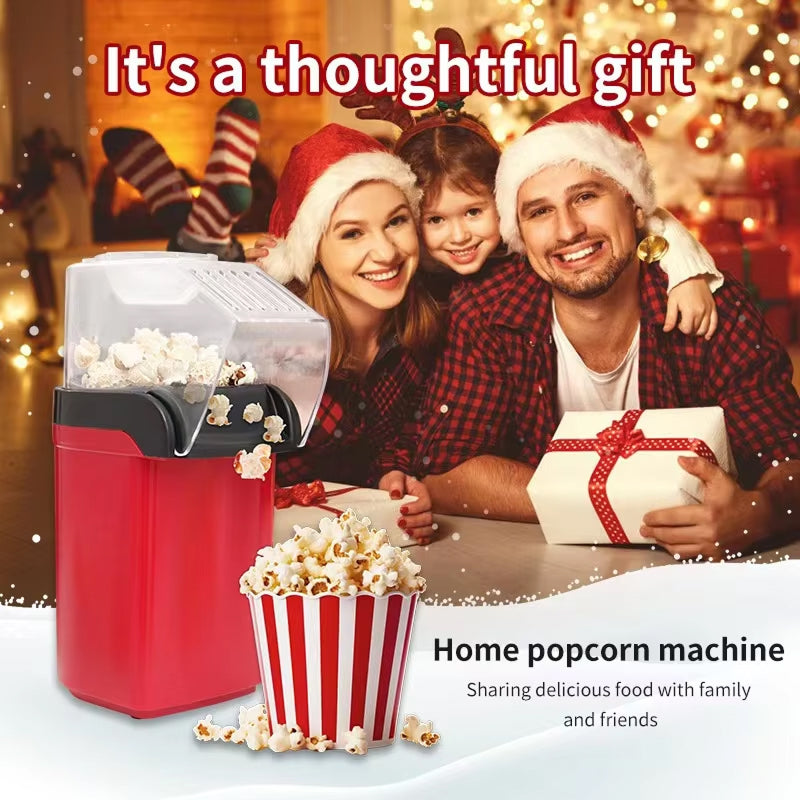EaziCrisp Hot Air Popcorn Popper - 99% High Efficiency Oil-Free Popcorn Maker, Under 3 Minutes Fast Popping