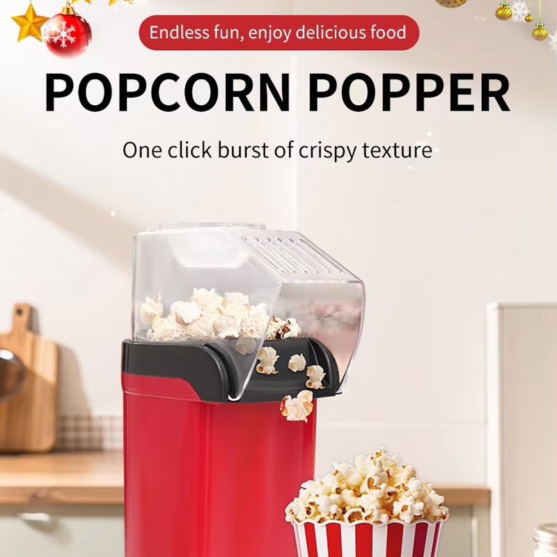 EaziCrisp Hot Air Popcorn Popper - 99% High Efficiency Oil-Free Popcorn Maker, Under 3 Minutes Fast Popping