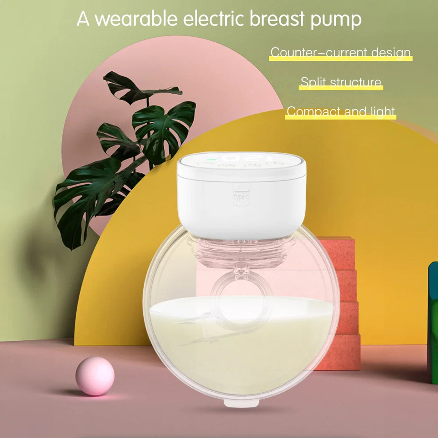 ElleMogis Wearable Breast Pump, Hands-Free Portable Electric Breastpump