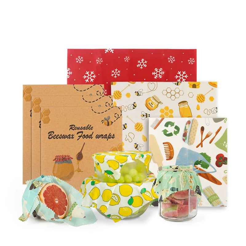 EmberFere Beeswax Wrap, Reusable Sustainable Food Storage Wrappers