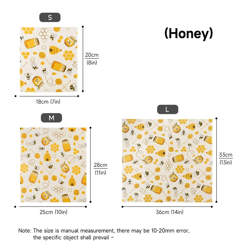 EmberFere Beeswax Wrap, Reusable Sustainable Food Storage Wrappers