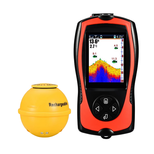 Wireless Fish Finder Portable Sonar 150m Range 2.4 TFT Color Display