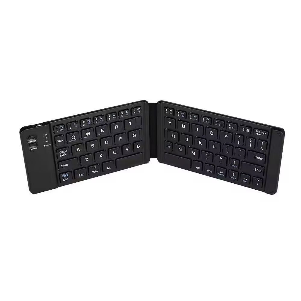 FlipiKeys 3-Fold Portable Bluetooth Keyboard with Integrated Touchpad, Multi-Device Pairing and Aircraft-Grade ABS Frame