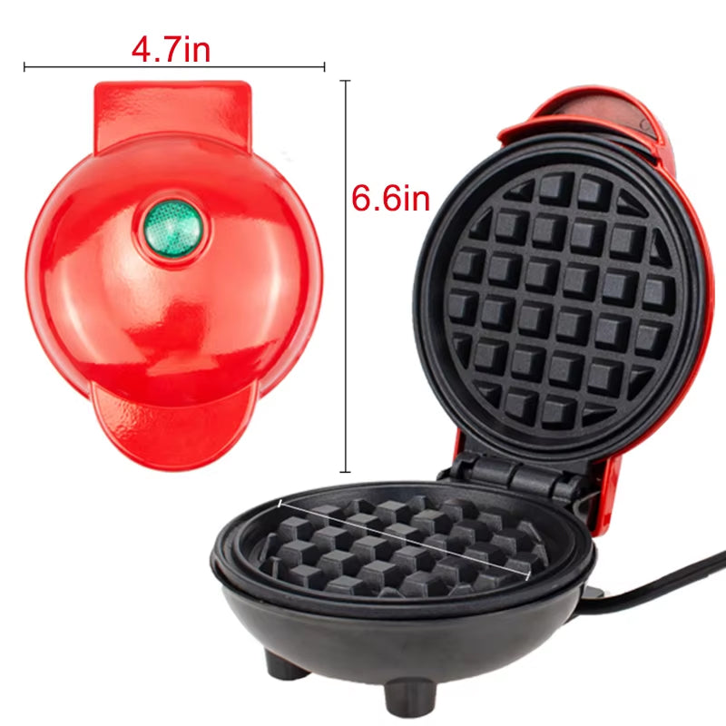 FoldYumi 350W Compact Waffle Maker with PFOA-Free Non-Stick Surface, 60-Second Cleanup and Cool-Touch Safety Handle