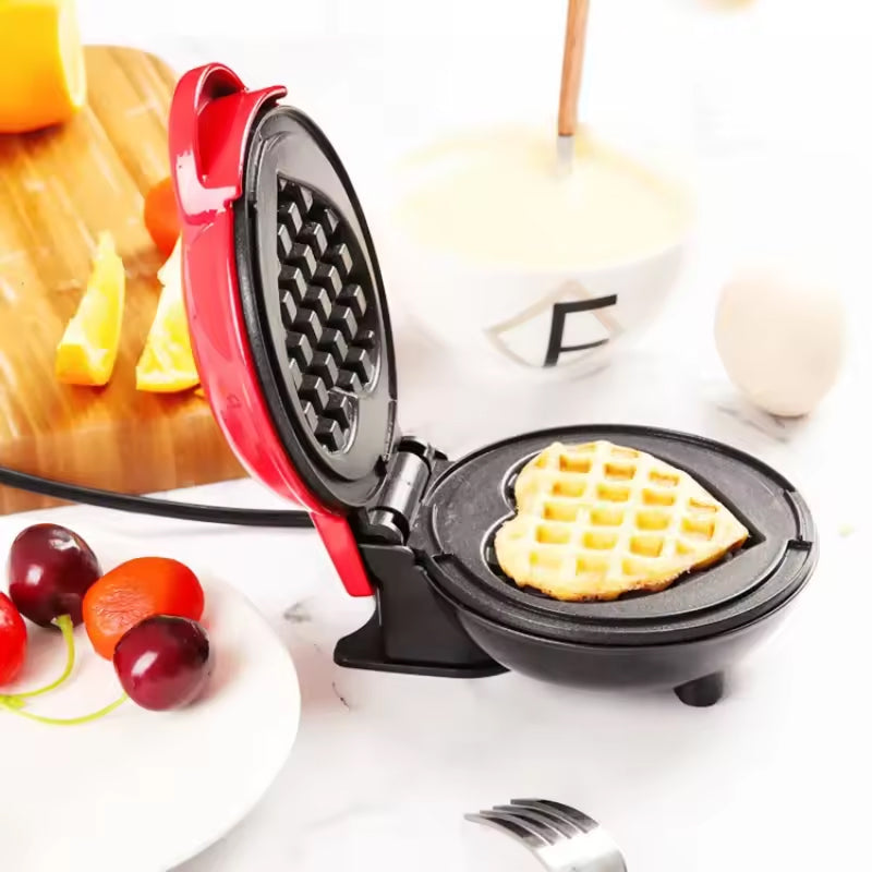 FoldYumi 350W Compact Waffle Maker with PFOA-Free Non-Stick Surface, 60-Second Cleanup and Cool-Touch Safety Handle