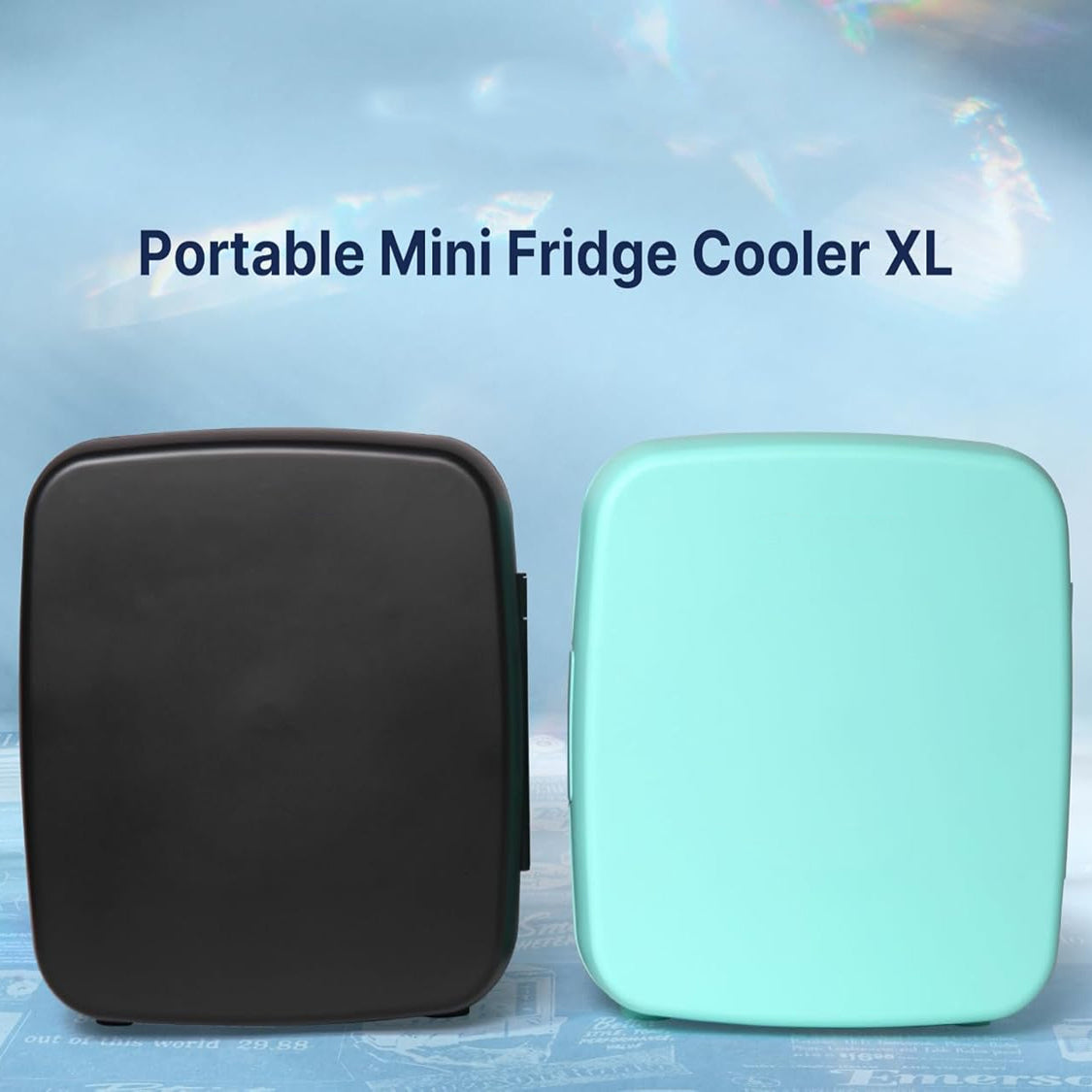 FritiAxin Mini Fridge 8L 12 Can Portable Thermoelectric AC DC Cooler