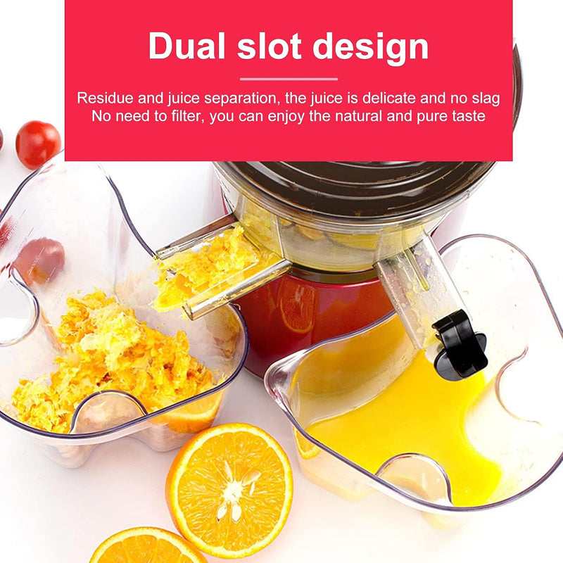 FrostyClas Cold Press Juicer 97% Yield Slow Masticating Juicer 70mm Large Feed Chute
