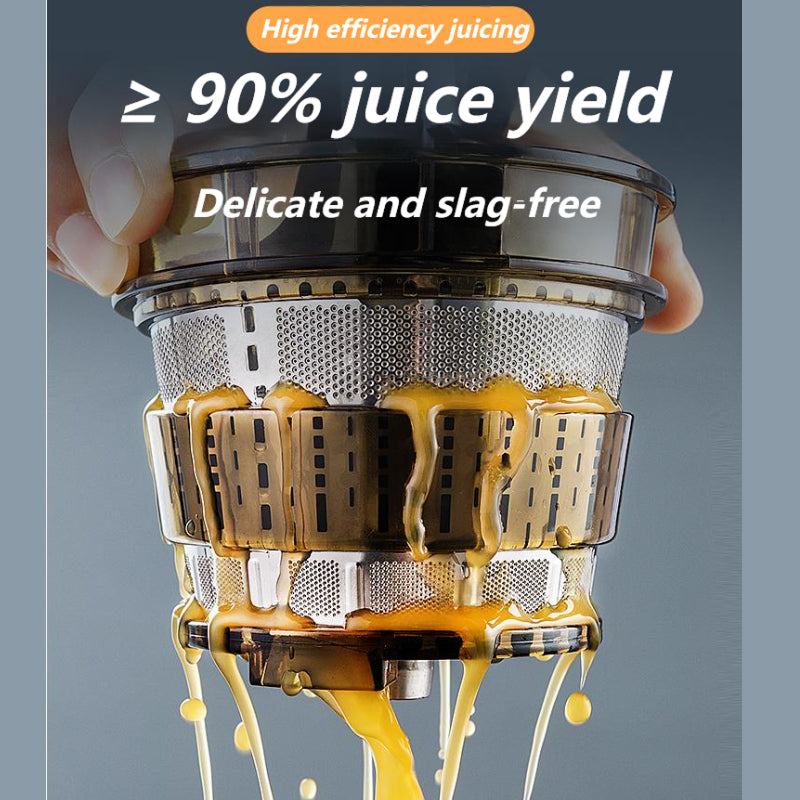 FrostyClas Cold Press Juicer 97% Yield Slow Masticating Juicer 70mm Large Feed Chute