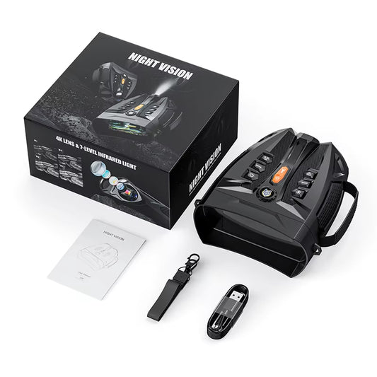 GazenOwl Night Vision Goggles 800m Range 4K Photo 1080P Video 4.0in IPS Display 10x Zoom