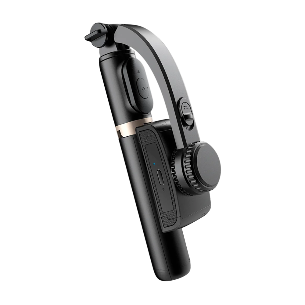 GimiLaxi Gimbal for iPhone - 200g Ultra-Lightweight Smart Anti-Shake Stabilizer with Integrated Tripod, 360° Rotation, and Bluetooth Remote
