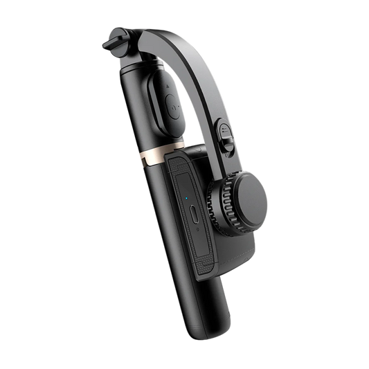 GimiLaxi Gimbal for iPhone - 200g Ultra-Lightweight Smart Anti-Shake Stabilizer with Integrated Tripod, 360° Rotation, and Bluetooth Remote