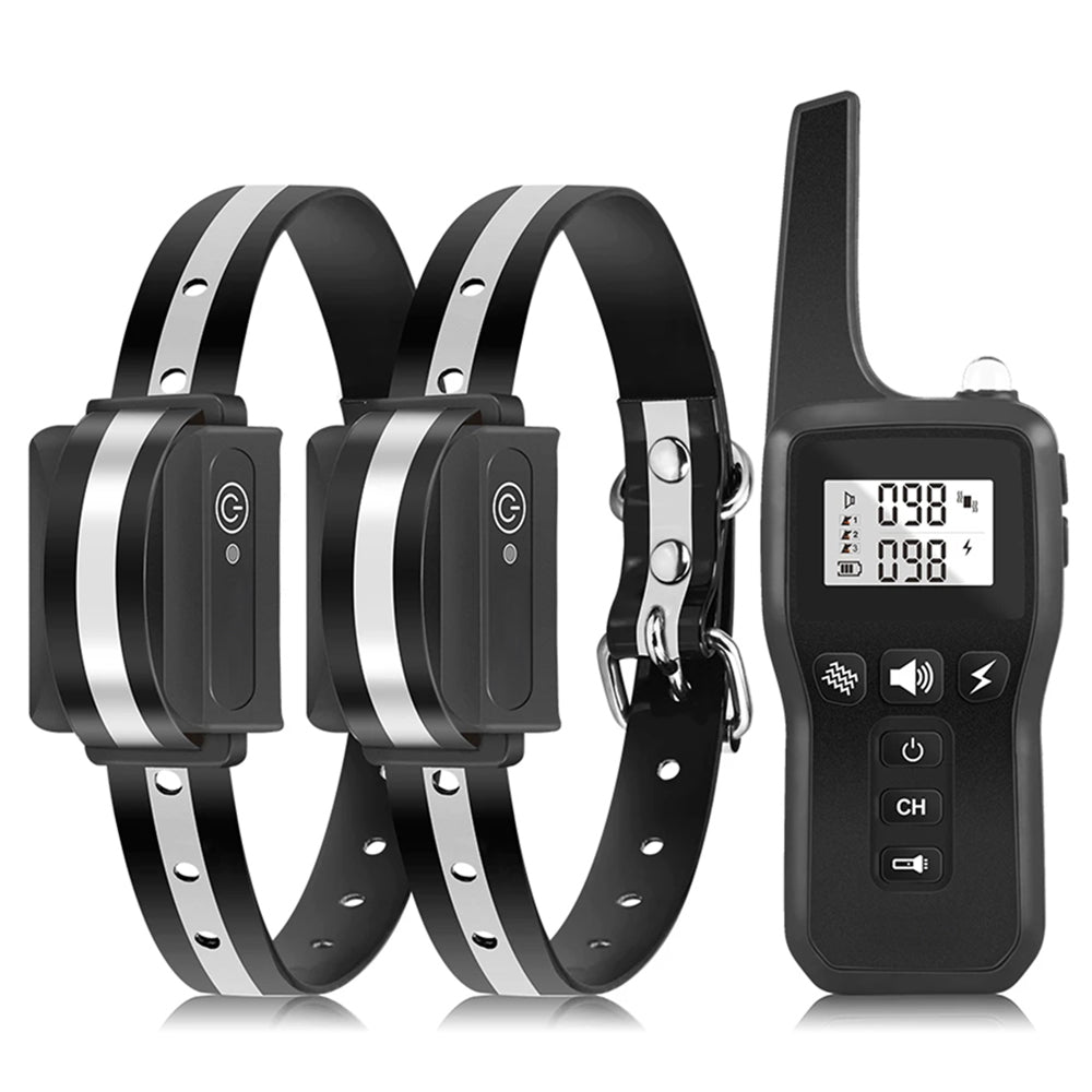 GivaxMi Dog Training Collar 3300ft Range IPX7 Waterproof Rechargeable 100 Levels Shock Vibration