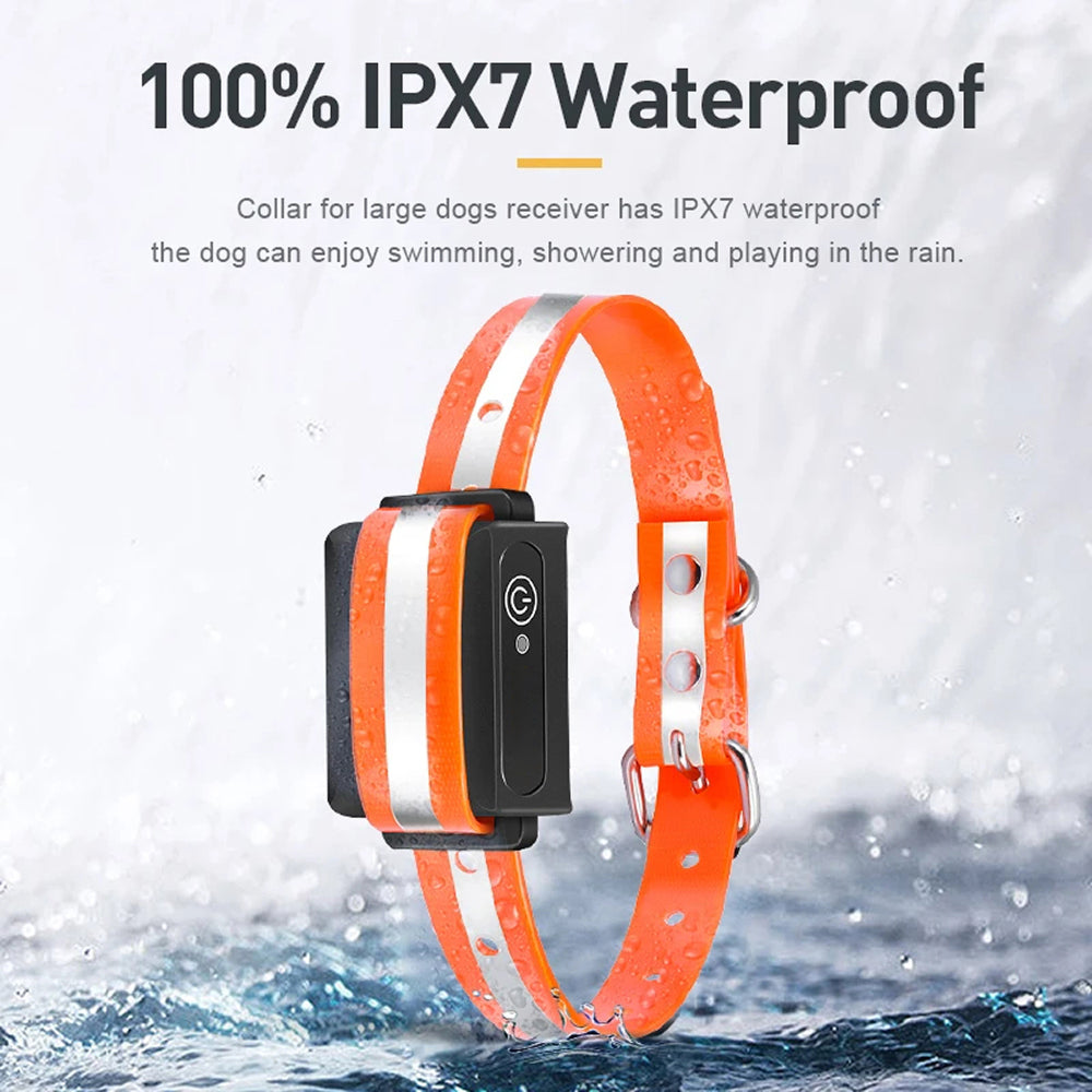 GivaxMi Dog Training Collar 3300ft Range IPX7 Waterproof Rechargeable 100 Levels Shock Vibration