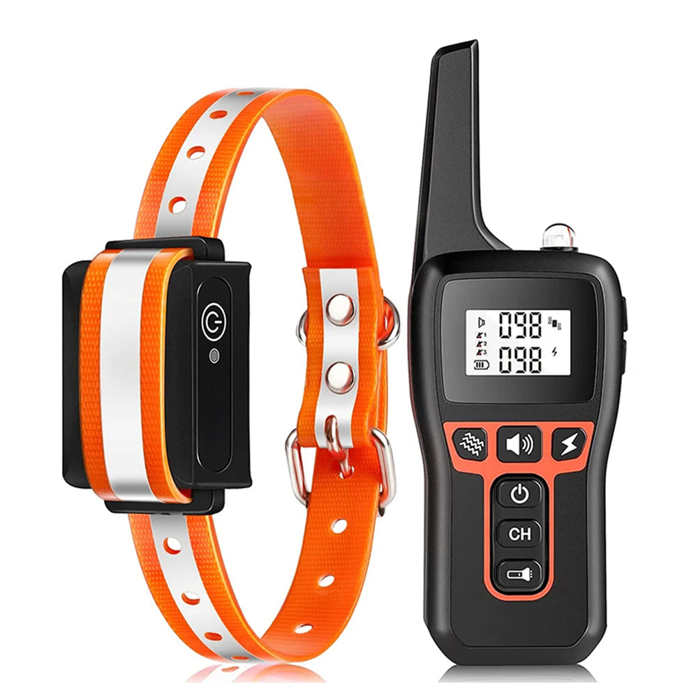 GivaxMi Dog Training Collar 3300ft Range IPX7 Waterproof Rechargeable 100 Levels Shock Vibration