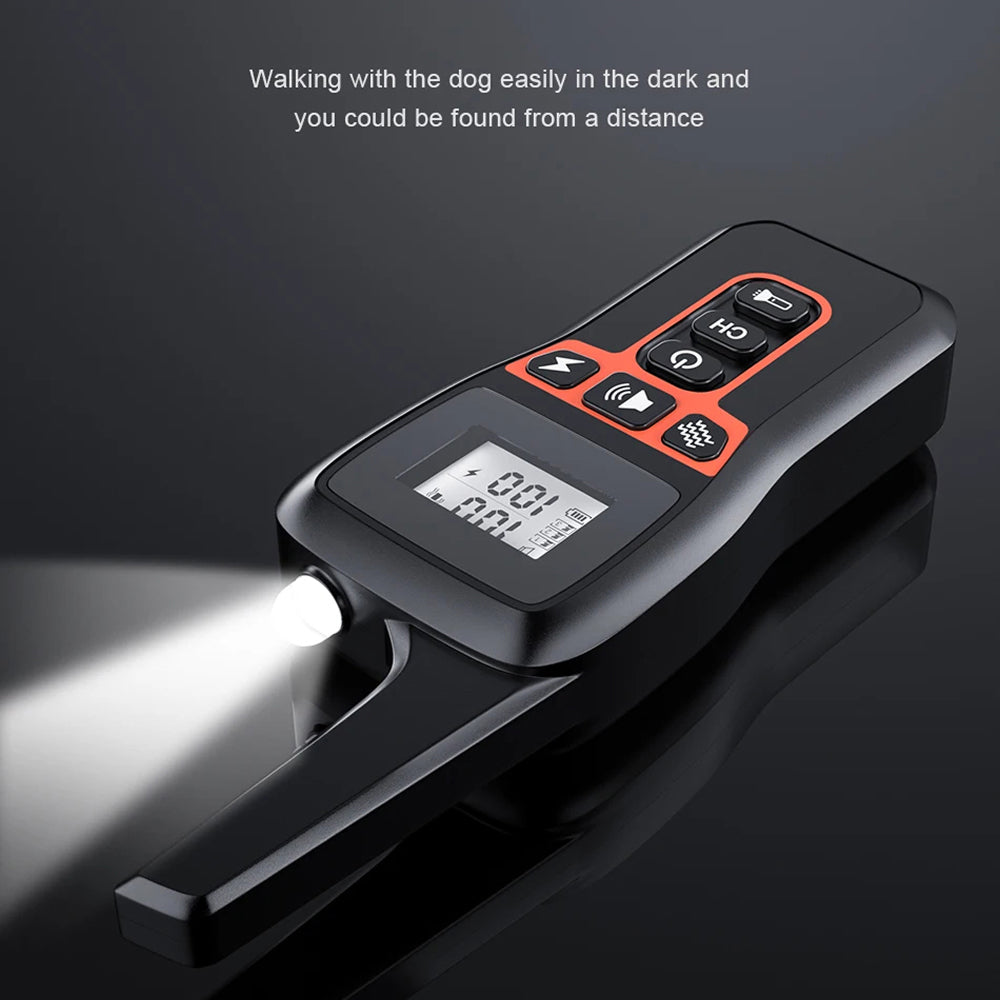 GivaxMi Dog Training Collar 3300ft Range IPX7 Waterproof Rechargeable 100 Levels Shock Vibration