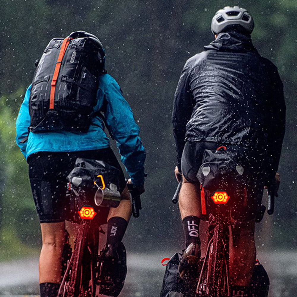 GlowiBike 360-Degree Visibility Bike Light Set - IP65 Waterproof LED Front and Rear Lights, 17H Battery Life, Type-C Rechargeable