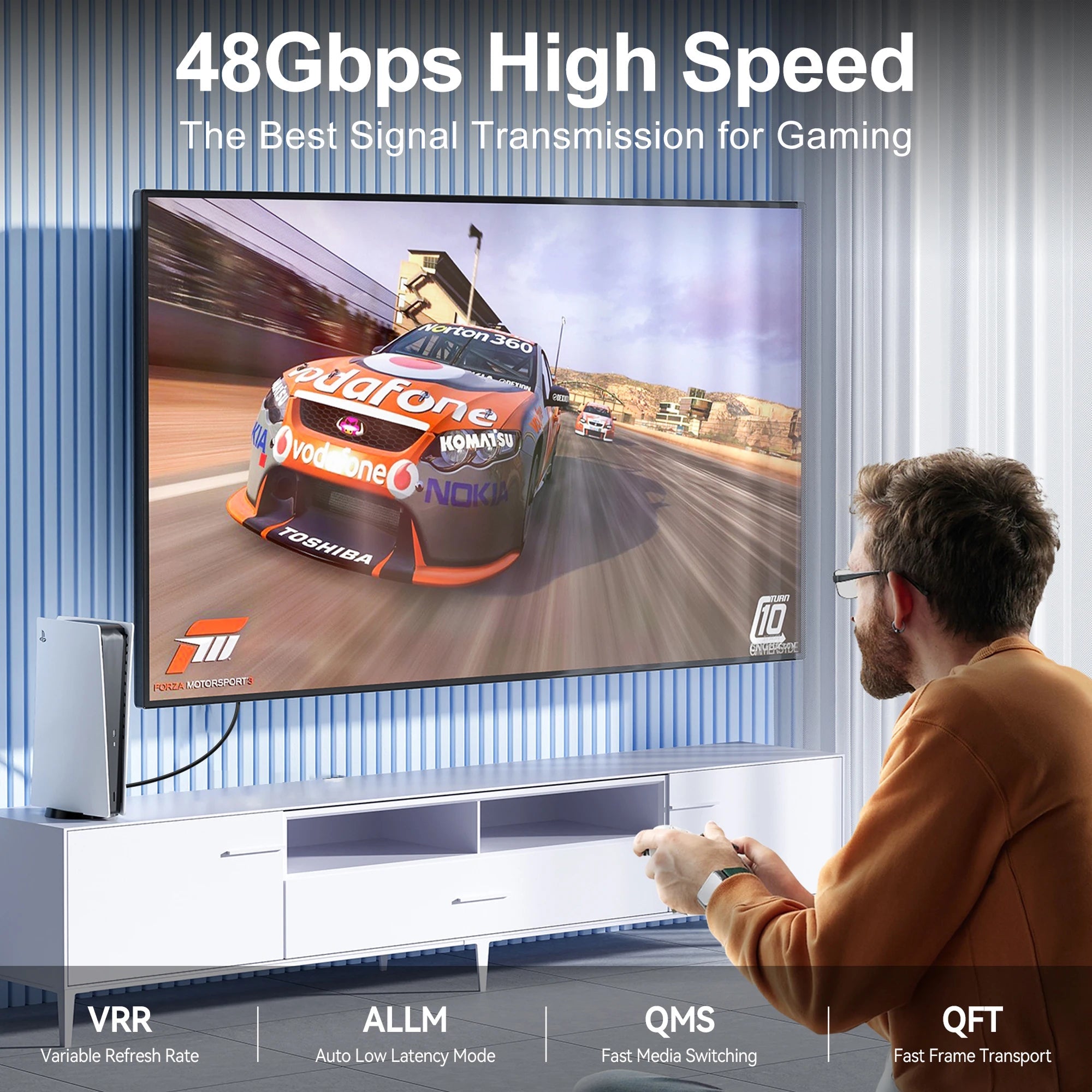 HimiBlixa 8K HDMI Cable Ultra High Speed 48Gbps
