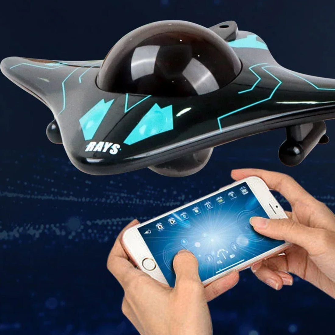 JetixBoat High-Speed RC Boat with Real-Time HD Underwater Camera, 40km/h Top Speed and Gravity-Sensing Smartphone Control