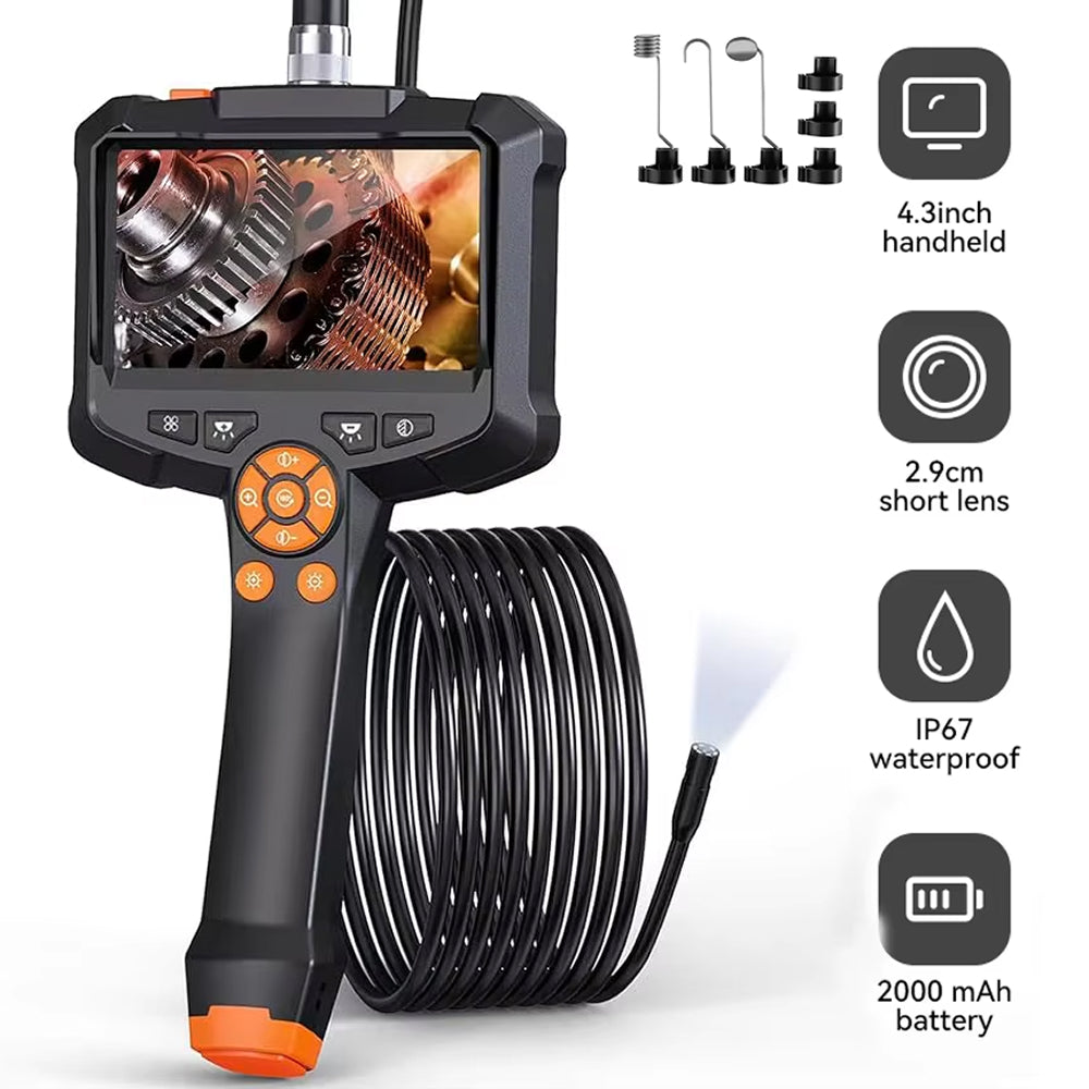 JixaVix 1080P HD Industrial Endoscope with 4.3