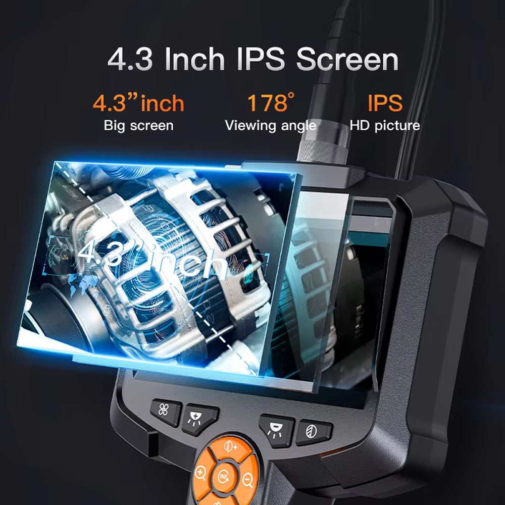 JixaVix 1080P HD Industrial Endoscope with 4.3