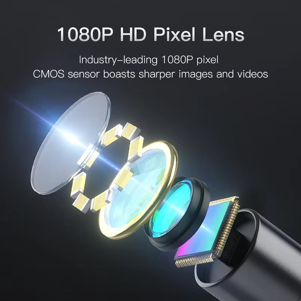JixaVix 1080P HD Industrial Endoscope with 4.3