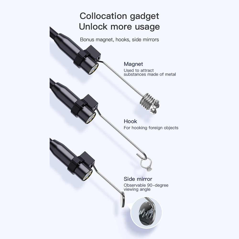 JixaVix 1080P HD Industrial Endoscope with 4.3