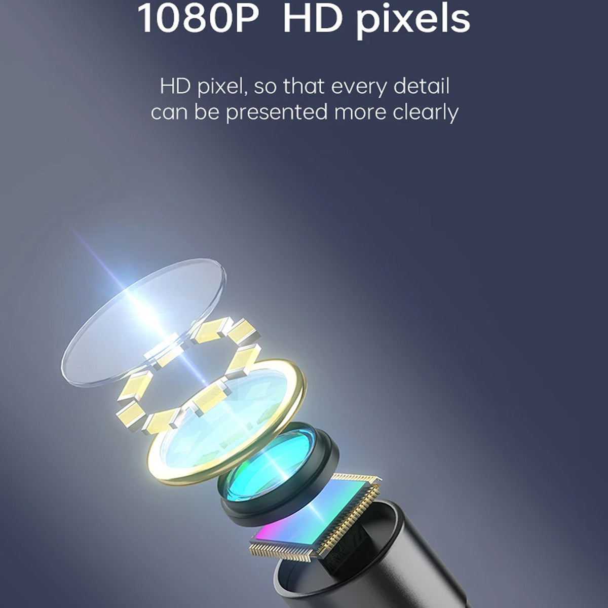 KixSpec Digital Endoscope - 4.3 Inch HD Display, 1080P Professional Inspection Camera, IP67 Waterproof Probe, and 3-Hour Rechargeable Battery